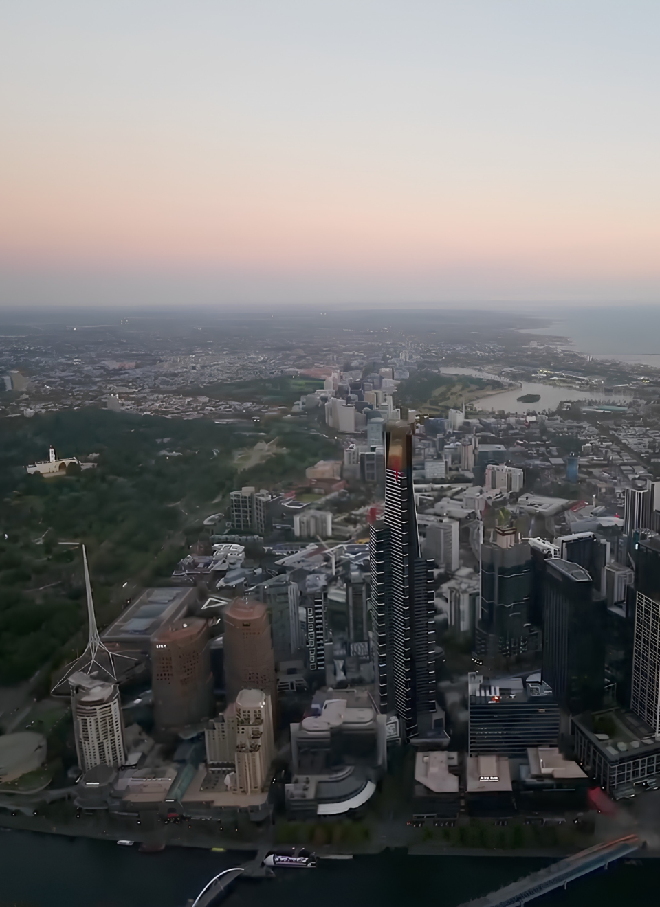 building daytime drone photo